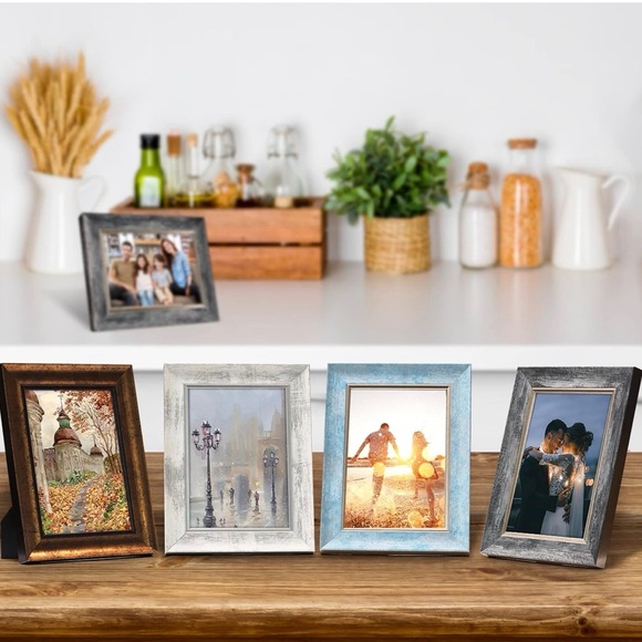 Rustic Multicolor Picture Frame Set 5x7 - Picture 5 of 6